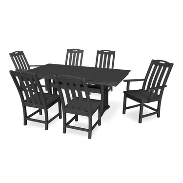 Trex Yacht Club 7-Piece Farmhouse Trestle Dining Set